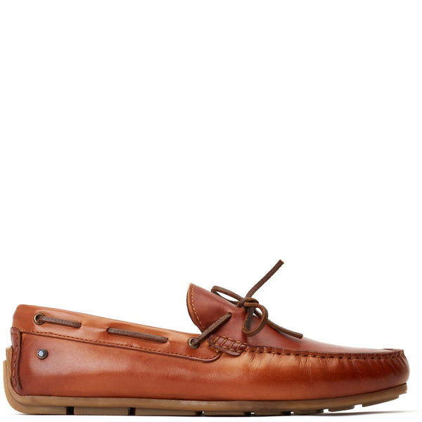 Base London Brooks Washed Loafers Tan