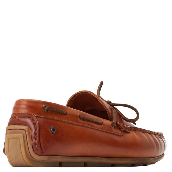 Base London Brooks Washed Loafers Tan