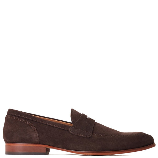 base london Bruno Suede Loafers Brown
