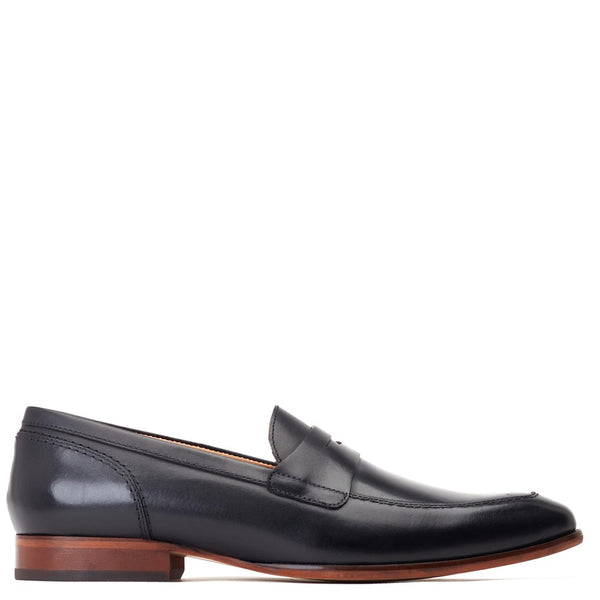 Base London Bruno Waxy Loafers Black