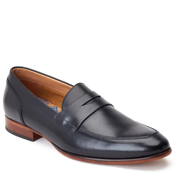 Base London Bruno Waxy Loafers Black