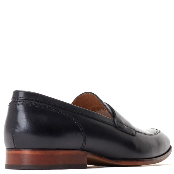 Base London Bruno Waxy Loafers Black