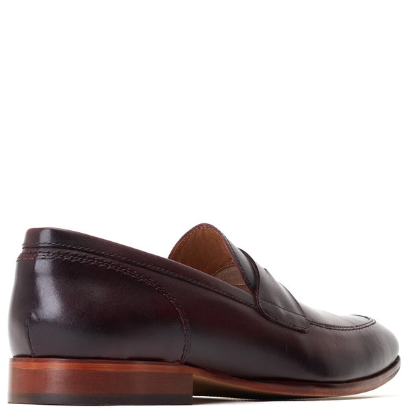 Base London Bruno Waxy Loafers Bordo