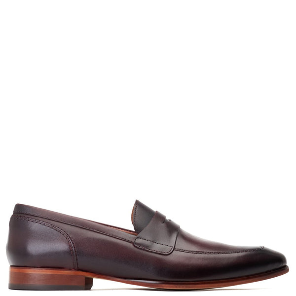 base london Bruno Waxy Loafers Bordo