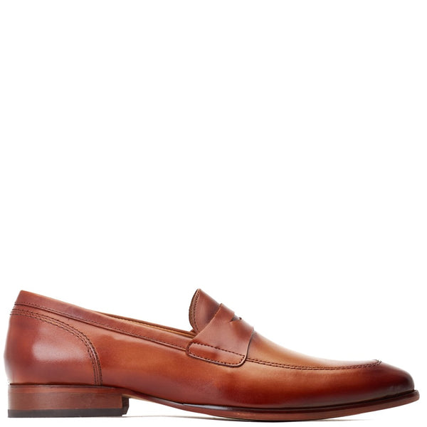 Base London Bruno Waxy Loafers Tan