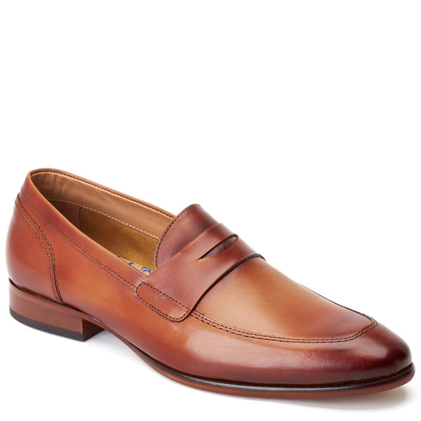 Base London Bruno Waxy Loafers Tan