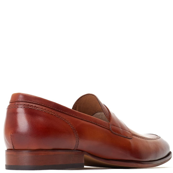 Base London Bruno Waxy Loafers Tan