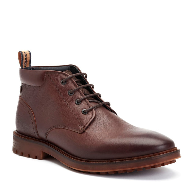 Base London Canmore Grain Chukka Boots Brown