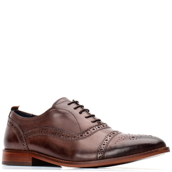 base london Cast Oxford Brogue Shoes Brown