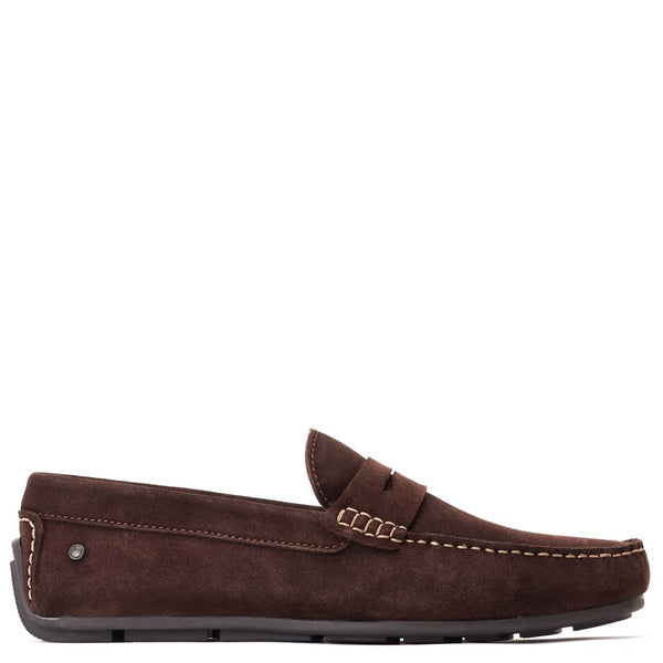 Base London Collins Suede Loafers Brown