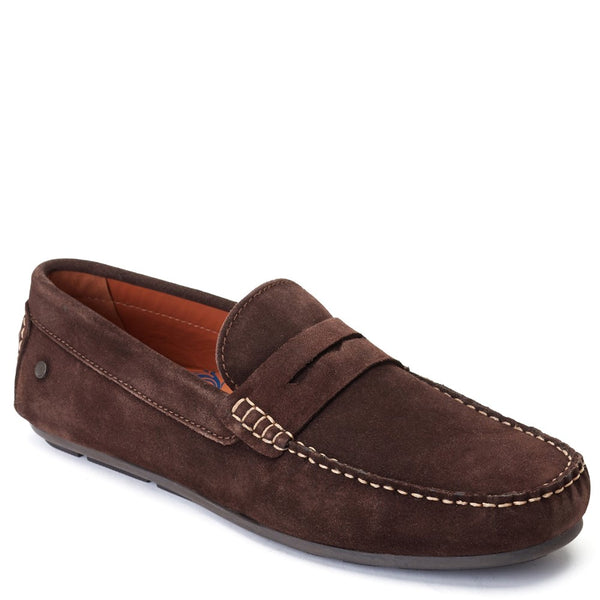 Base London Collins Suede Loafers Brown