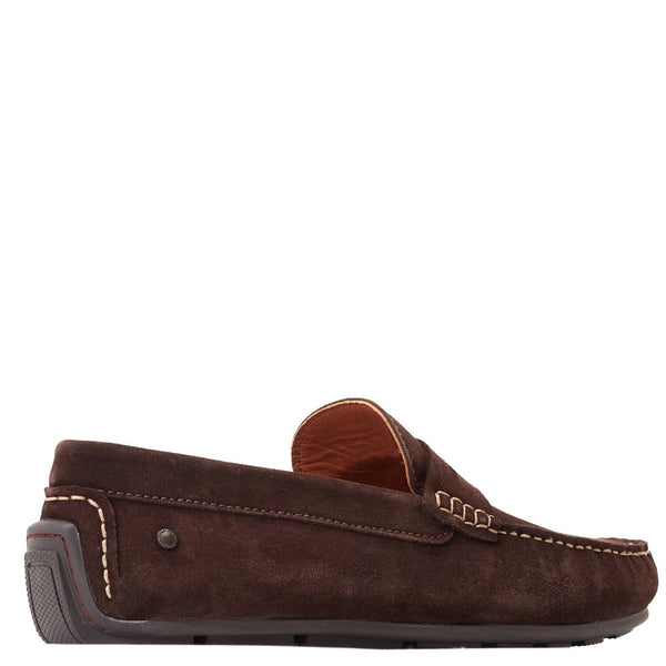 Base London Collins Suede Loafers Brown