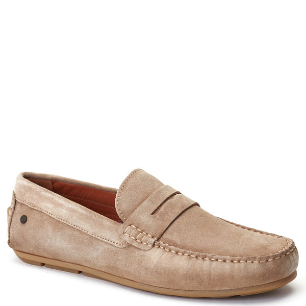 Base London Collins Suede Loafers Sand
