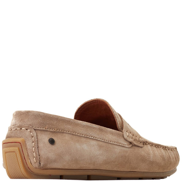 Base London Collins Suede Loafers Sand