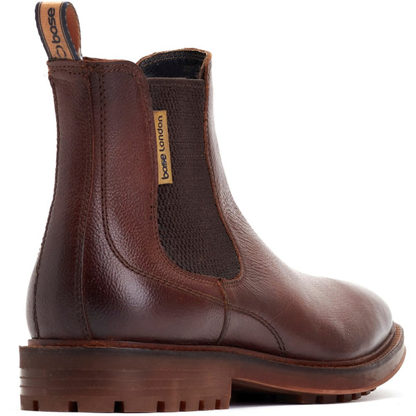 Base London Douglas Grain Chelsea Boots Brown
