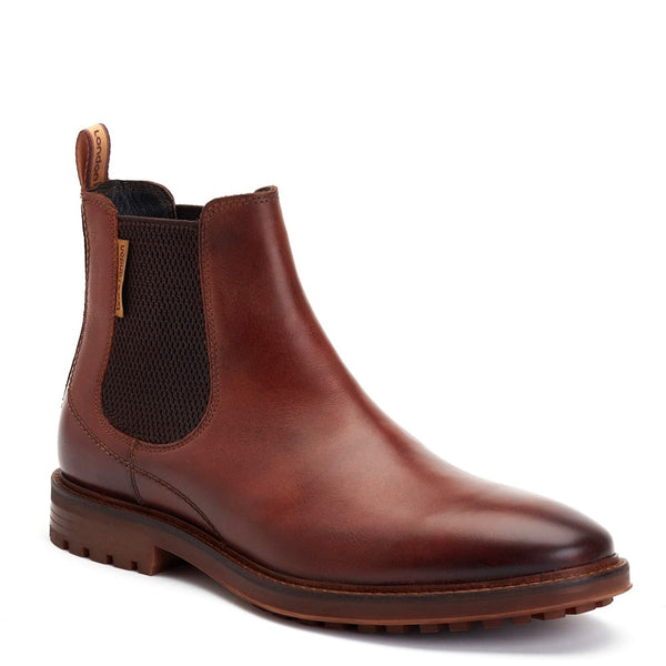 Base London Douglas Grain Chelsea Boots Tan
