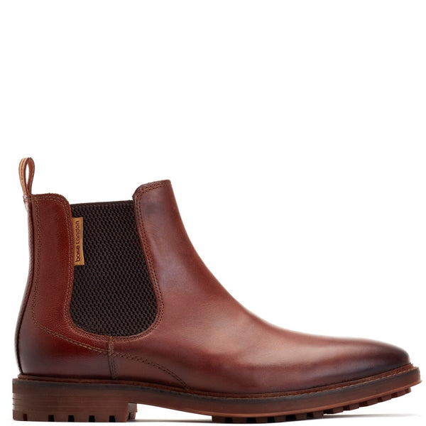 base london Douglas Grain Chelsea Boots Tan