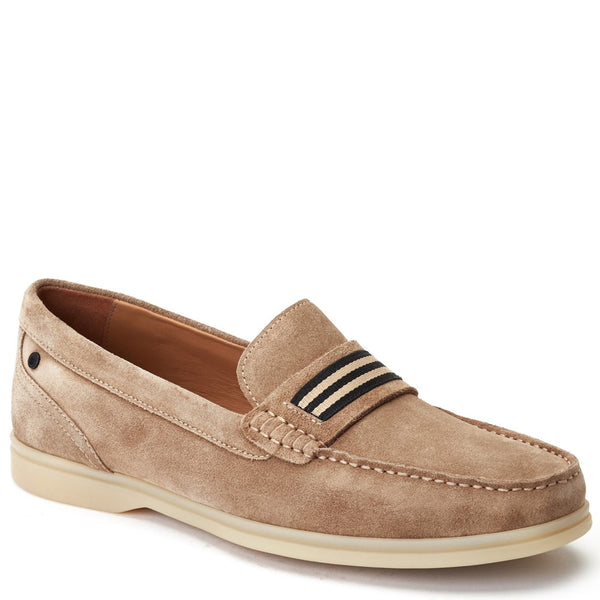 Base London Drum Suede Loafers Sand
