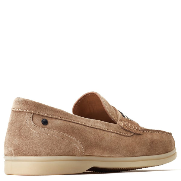 Base London Drum Suede Loafers Sand