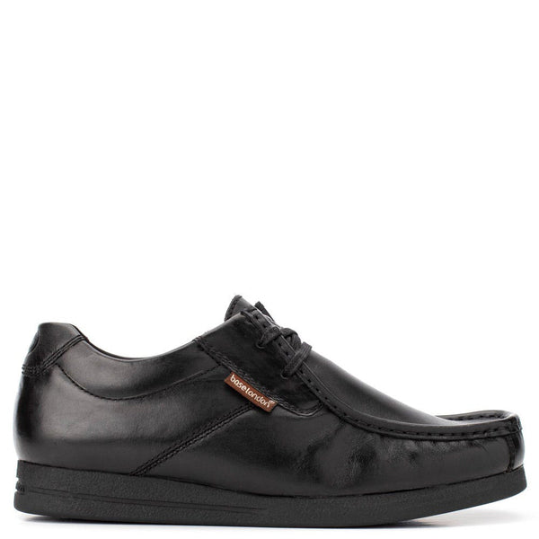 base london Event Waxy Moc Toe Shoes Black
