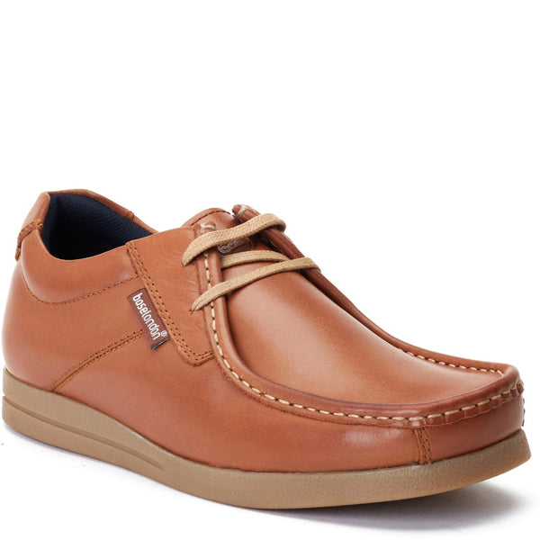 Base London Event Waxy Moc Toe Shoes Tan