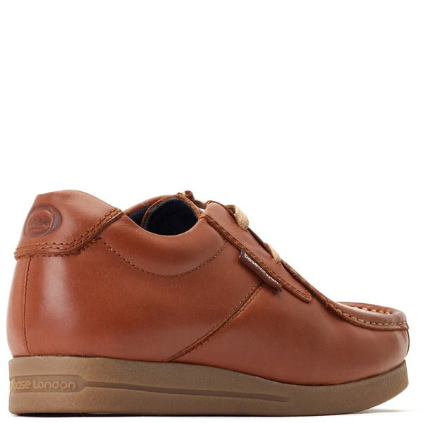 Base London Event Waxy Moc Toe Shoes Tan