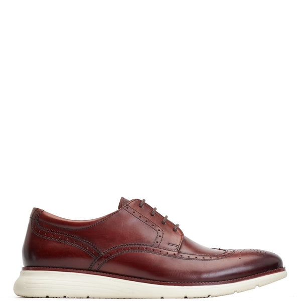 Base London Flight Washed Brogue Shoes Brown