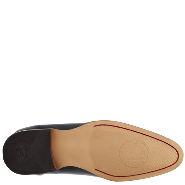 Base London Gambino XL Waxy Derby Shoes Black