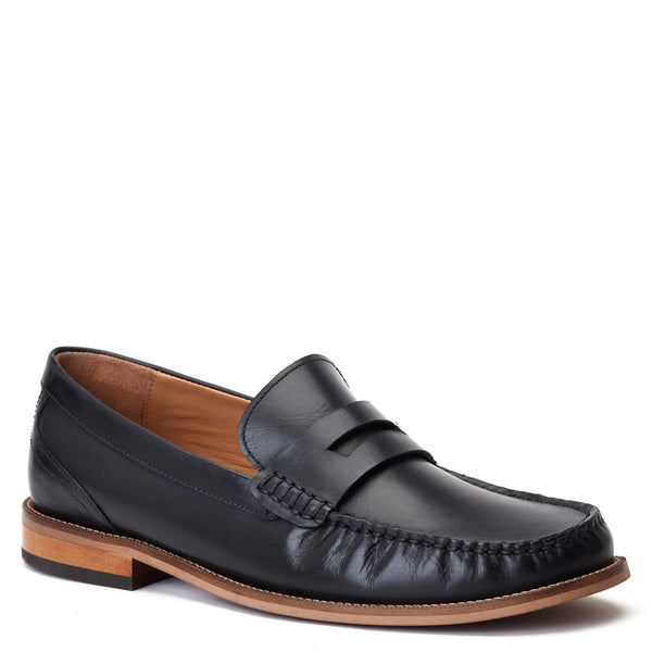 Base London Garfield Washed Loafers Black