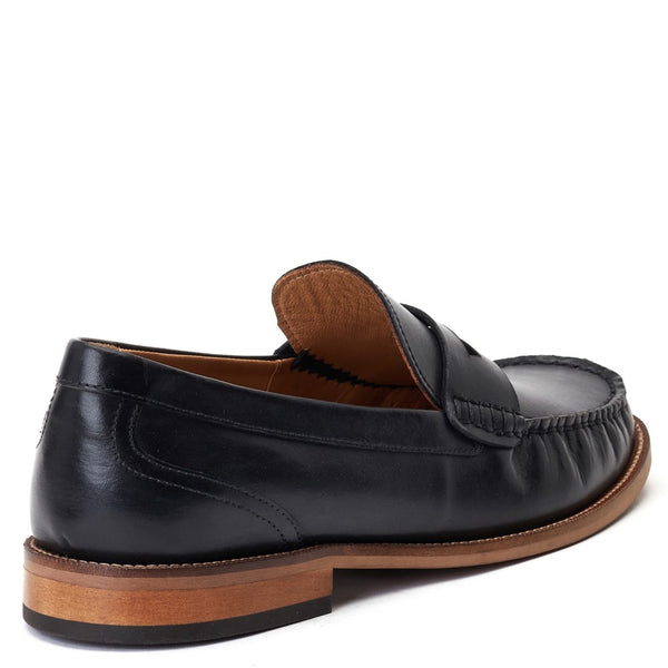 Base London Garfield Washed Loafers Black