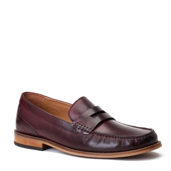 Base London Garfield Washed Loafers Bordo