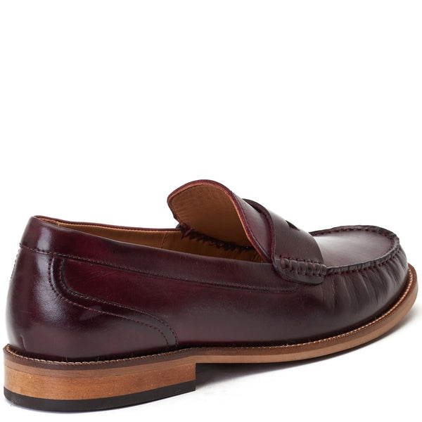Base London Garfield Washed Loafers Bordo