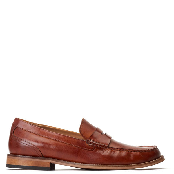 Base London Garfield Washed Loafers Tan
