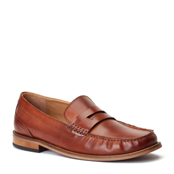 Base London Garfield Washed Loafers Tan