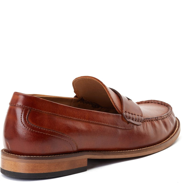 Base London Garfield Washed Loafers Tan