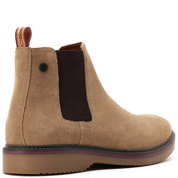 Base London Hooper Suede Chelsea Boots Sand