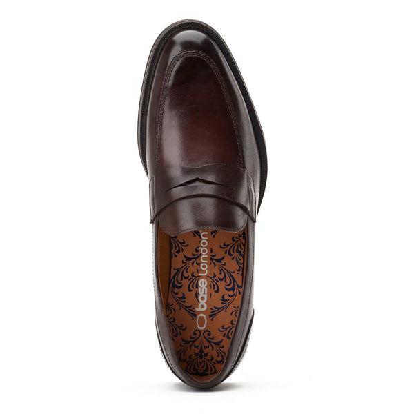 Base London Kennedy Washed Loafers Brown