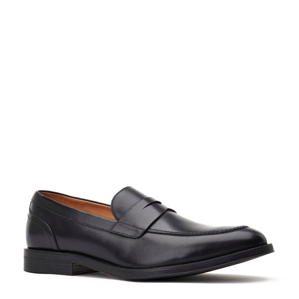 Base London Kennedy Waxy Loafers Black