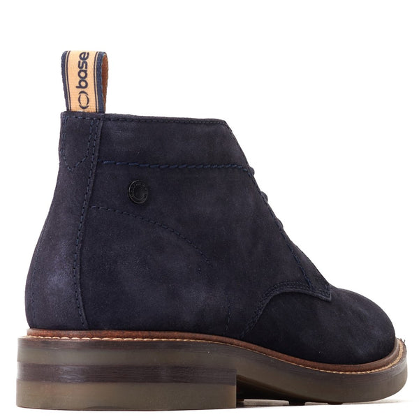 Base London Knebworth Suede Chukka Boots Navy
