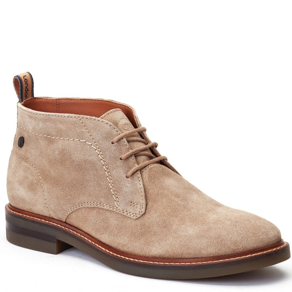 Base London Knebworth Suede Chukka Boots Sand