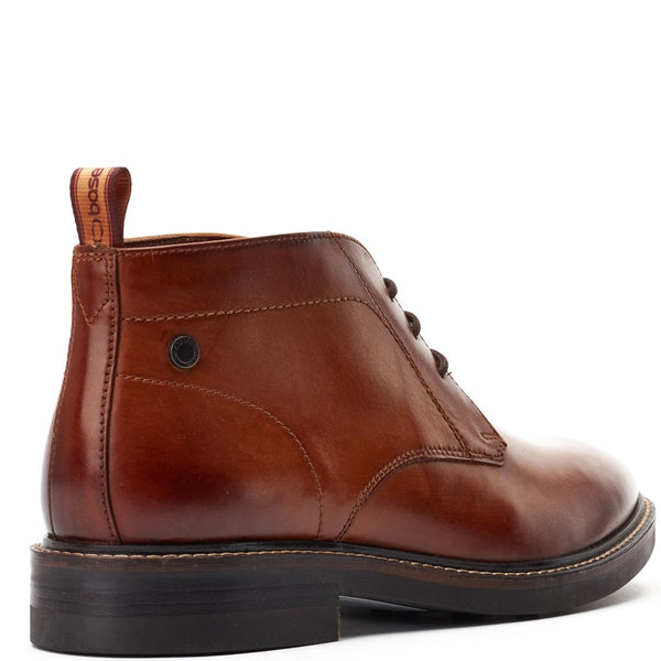 Base London Knebworth Washed Chukka Boots Tan