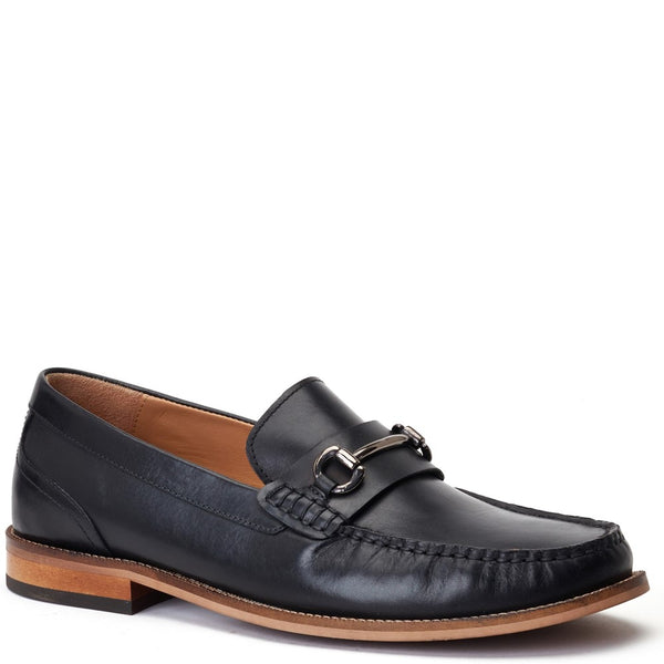 Base London Madison Washed Loafers Black