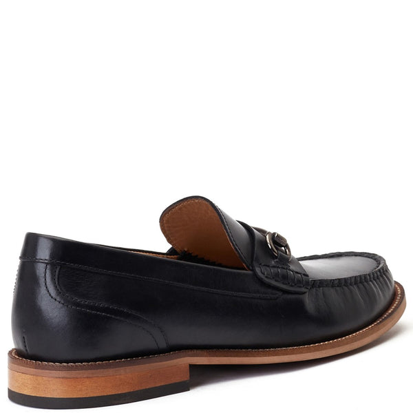 Base London Madison Washed Loafers Black