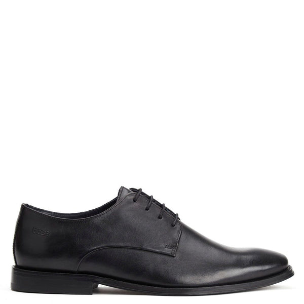 base london Marley Waxy Derby Shoes Black