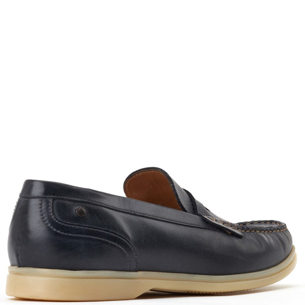 Base London Marlin Nubuck Loafers Navy