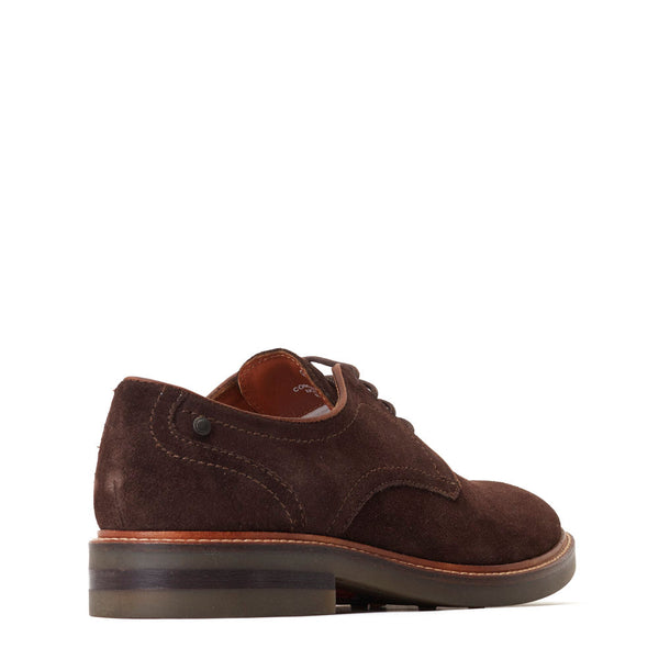 Base London Mawley Suede Derby Shoes Brown