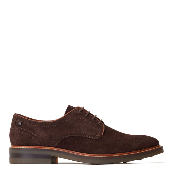 base london Mawley Suede Derby Shoes Brown