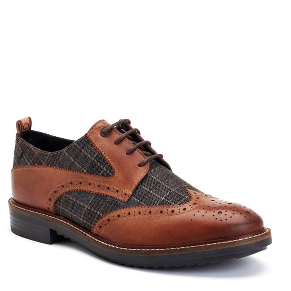 Base London Nashville Pull Up Brogue Shoes