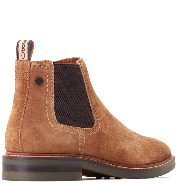 Base London Portland Suede Chelsea Boots Ginger