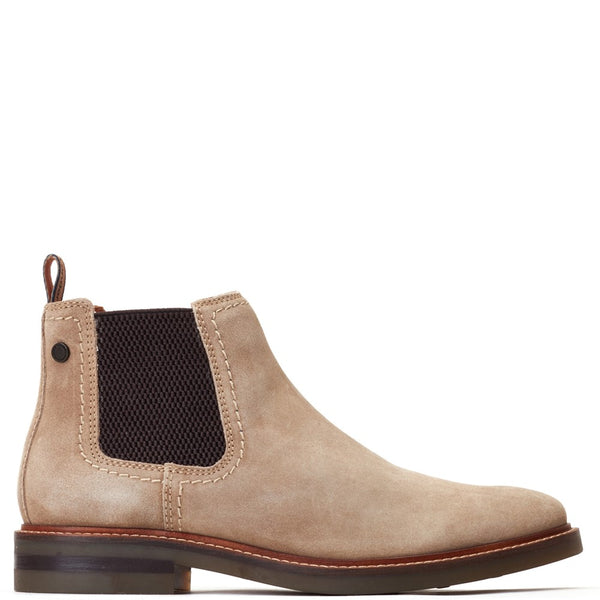 Base London Portland Suede Chelsea Boots Sand